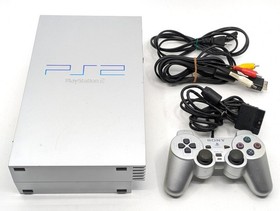 Sony PS2 PlayStation 2 SCPH-39000 Silver NTSC-J Japan Tested w/ Controller