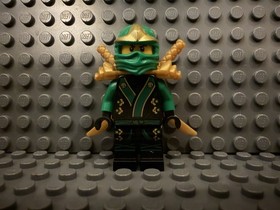 LEGO Ninjago Lloyd - The Final Battle Minifigure w/ Gold Swords & Hood NJO070
