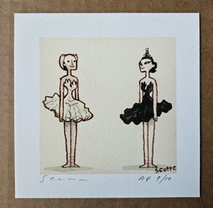 Scott C Campbell Black Swan AP Great Showdown Print Mondo Natalie Portman - Picture 1 of 1