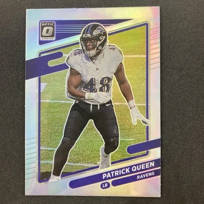 Patrick Queen 2021 Donruss Optic Holo Prizm #130 Baltimore Ravens - Image 1 of 2