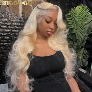 Blonde Lace Front Wig Human Hair Body Wave 613 Hd Lace Frontal Wig 13X4 Hd Lace  - Picture 1 of 56