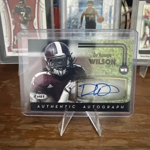 2016 -De'Runnya Wilson- SAGE HIT Autograph/Signed/Auto Rookie Football Card #A12 - Picture 1 of 2