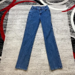 Vintage Wrangler Pants Boys 3/4 Size Blue Jeans Denim Pocket Outdoor Youth 24x36 - Picture 1 of 8