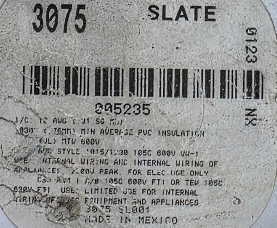 - Alpha Wire 3075 Yellow 1000 FT 18 AWG