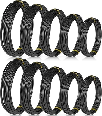 10 rollos de cables para bonsái de aluminio anodizado alambre de entrenamiento para bonsái en 5 tamaños - 1,0 mm Foto 1 de 4