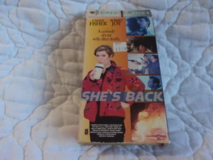 SHE'S BACK VHS VESTRON VIDEO 80'S COMEDY ACTION GANG CRIME CARRIE FISHER GHOST - Picture 1 of 11