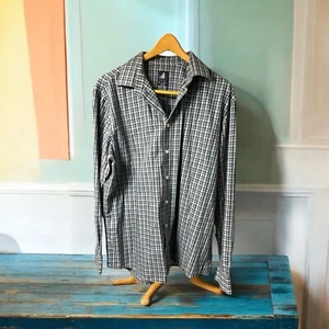 Johnnie O Shirt Mens XL Button Up Long Sleeve Plaid Surf Skate Casual Preppy - Picture 1 of 8