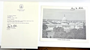 1976 Signed Diagram Floor Plan Of US Capitol & Letter George M White Architect - Picture 1 of 14