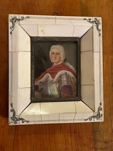 Emperor Frederick the Great miniature portrait signed Pesney Royalty Holy Roman - Picture 1 of 4