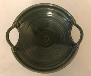 Brian Nettles Studio Art Pottery Green BOWL Centerpiece Pass Christian, MS 9.75” - Picture 1 of 9