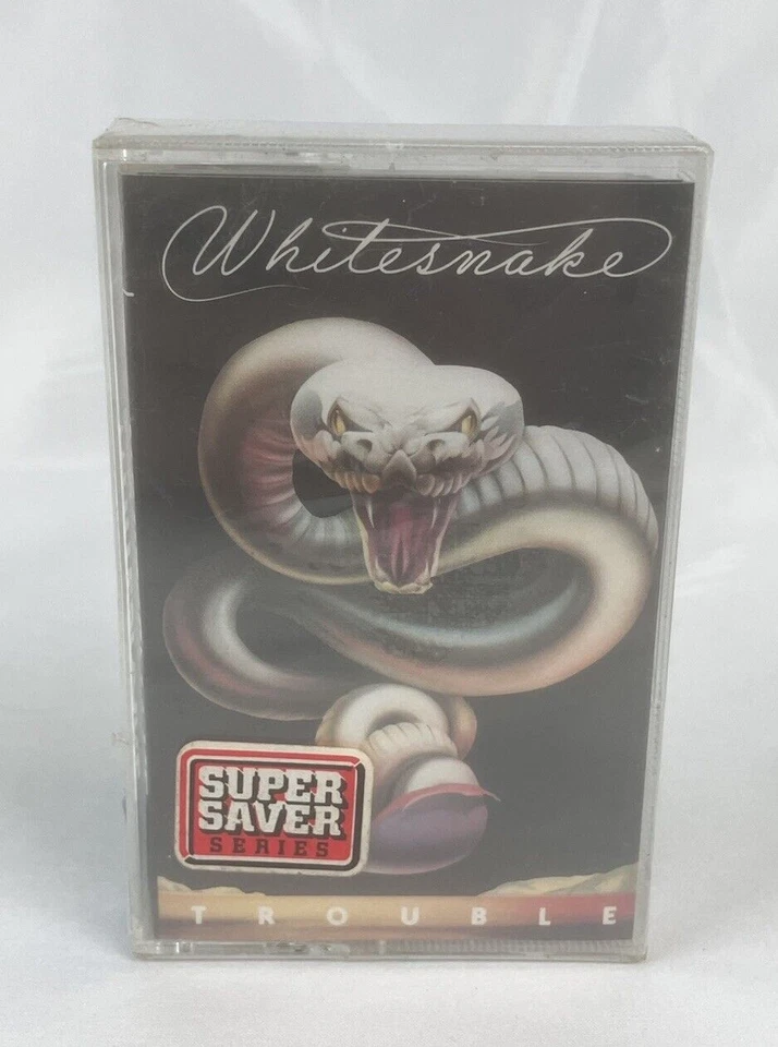 WHITESNAKE Cassette Tape Trouble (1978) Factory Sealed New Hype Sticker Lie Down - Image 1 of 3