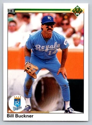 #252 Bill Buckner Kansas City Royals 1990 Upper Deck - Image 1 of 2