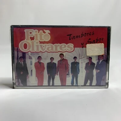 Fito Olivares Cassette Tambores y Sabor 1994 El Colesterol El Gallo Cumbias New - Image 1 of 3