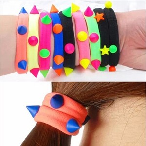 10x NewElastic Rope Ring Hairband Women Girls Hair Band Ponytail Holder ACA