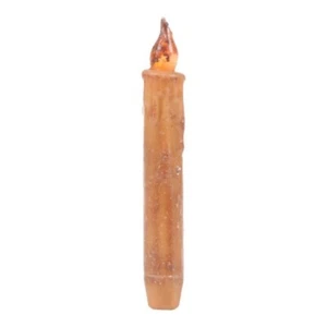 Cream 7" Battery Operated Taper Candles with Timer. Set of 6 Taper Candles - Picture 1 of 1