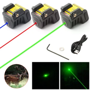 Compact Rechargeable Green /Blue /Red Laser Sight For Glock 17 19 Taurus G2C G3C - Picture 1 of 15