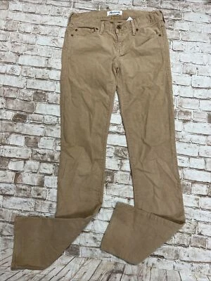 Riel de pana Madewell recto talla 24/34 marrón tostado algodón tiro bajo nuevo con etiquetas Foto 1 de 4