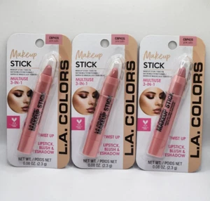 Set of 3 - L.A. Colors - Makeup Stick 3 in 1 (Lipstick, Blush & Eyeshadow) - Picture 1 of 2