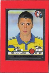 EURO 2016 STAR EDITION Panini Figure Sticker No. 276 UKRAINE YEVHEN KHACHERIDI