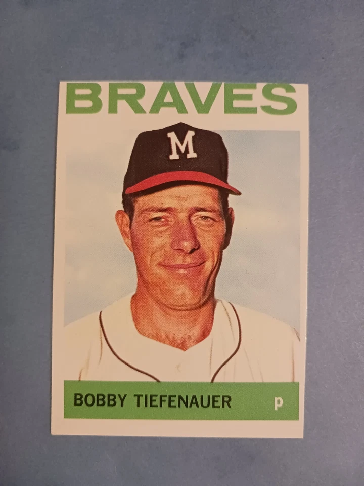 Bobby Tiefenauer 1964 Topps Baseball Series 7 #522 Milwaukee Braves  - Image 1 of 2