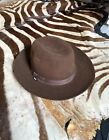 Vintage 3XXX Beaver Quality Brown Felt Police Sheriff Trooper Hat