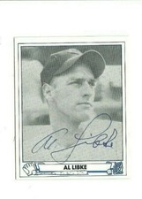 Al Libke 1983 TCMA 1945 Play Ball autographed auto signed card Reds