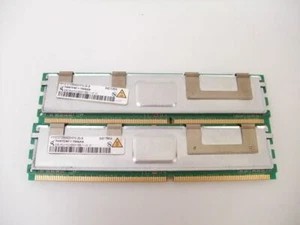 (2)Qimonda 2GB DDR2 ECC RAM Memory 2Rx4 PC2-5300F-555-11-H0 HYS72T256420HFN-3S-B - Picture 1 of 3