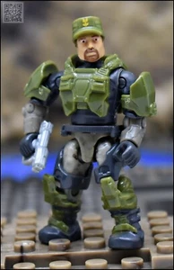 MINIFIGURA HALO MEGA CONSTRUX MAESTRO SARGENTO APILADOR HKT18 HORNET RECON - Imagen 1 de 5