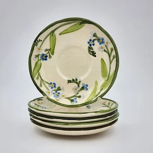 Vintage Franciscan Forget Me Not Floral Saucers, Qty 5 - Picture 1 of 2