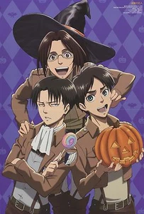 poster promo Attack on Titan The prince of tennis anime Eren Levi Tezuka - Picture 1 of 2