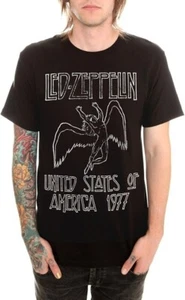 Led Zeppelin Black Graphic T-Shirt  | Men’s Size: LARGE Short Sleeve | Official - Picture 1 of 1