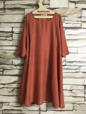 cocon.commerz PRIVATSACHEN  STIMMUND Kleid aus WÄSCHESEIDE in orangerot Größe 1 - Bild 1 von 4