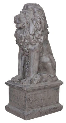 Figura de león jardín estatua león animal estatuilla 100 cm escultura de león antigua Foto 1 de 4