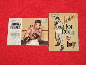 LOTE DE 2 JOE LOUIS 2014 PANINI GOLDEN AGE DARBY CHOCOLATE & NEWSMAKERS (H-1313) - Imagen 1 de 1