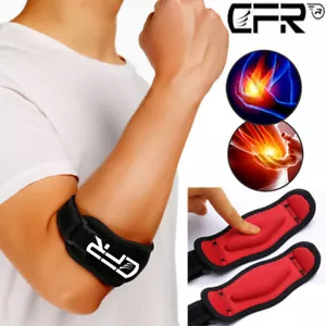 Women Men Elbow Support Brace Compression Sleeve Arm Joint Arthritis Tendon Pads - Picture 1 of 16
