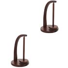  2 Count Wooden Spool Stand Wire Holder Sewing Thread Storage Rack