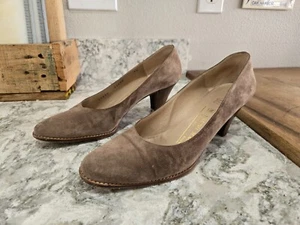 BRUNO MAGLI Brown Suede Pumps Women's 7.5 - Picture 1 of 7