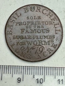 1790er Jahre Conder Medaille - "BERÜHMTE SUFAR PLUMBES FÜR WÜRMER" - Hochwertig!! (F355) - Bild 1 von 2