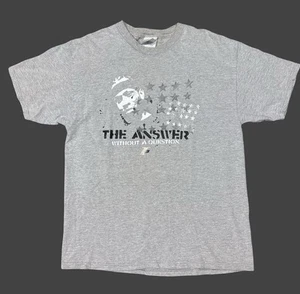 Vintage Y2K Reebok Allen Iverson T-Shirt Herren L grau Logo Grafik NBA AI Tee - Bild 1 von 3