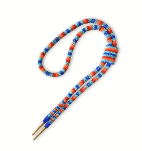 Handmade Vintage Beaded Rope Necklace – Southwestern Style, Bold Striped Design - Picture 1 of 4