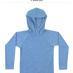 Anetik KIDS EXPLORER TECH HOODY blue size 5 rashguard heat protection - Picture 1 of 5
