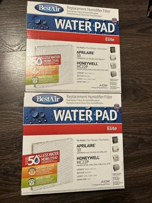 2 New BestAir Water Pad Replacement Humidifier Filters Elite A10W For HC22P - Image 1 of 3