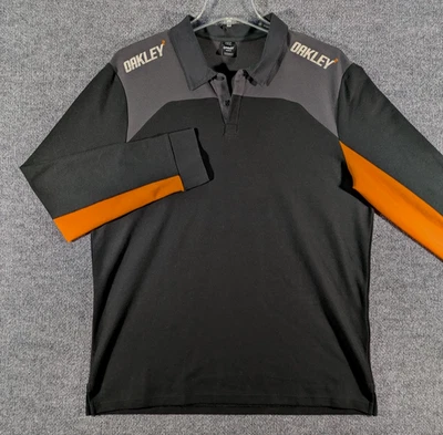 Oakley Thermonuclear Racing Team Long Sleeve Polo Shirt Men's 2XL - Image 1 of 4