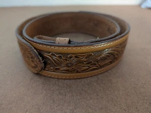 Justin Leather Belt 826C Top Grain Cowhide Made In USA Size 32 - Picture 1 of 9