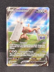 Conkeldurr V 2022 Pokemon GO 074/078 Holo Ultra Rare - Bild 1 von 2