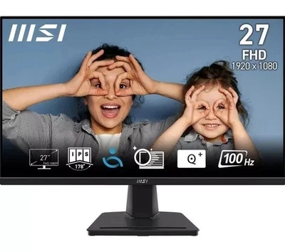 MSI PRO MP275 27" Widescreen IPS LED Black Monitor 1920x1080 VGA HDMI Speakers - Image 1 of 4