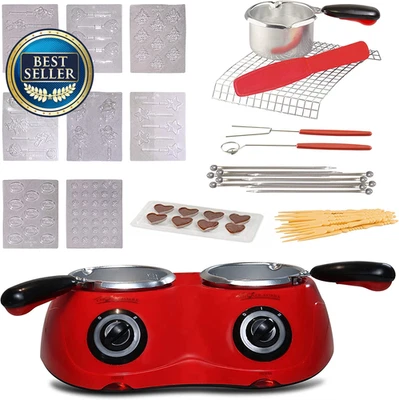 Double Pot Chocolate Melter – Electric Fondue & Candy Maker - image 1 of 4