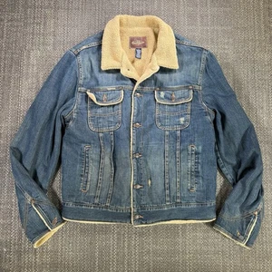 De Colección Earl Jean Sherpa Chaqueta Forrada de Piel Para Mujer XL Camionero Forrado Jean Abrigo Polar - Imagen 1 de 24