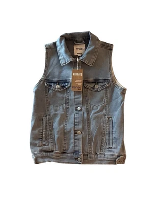NUEVO Chaleco Denim Kensie Trucker Mujer Talla XS Foto 1 de 4
