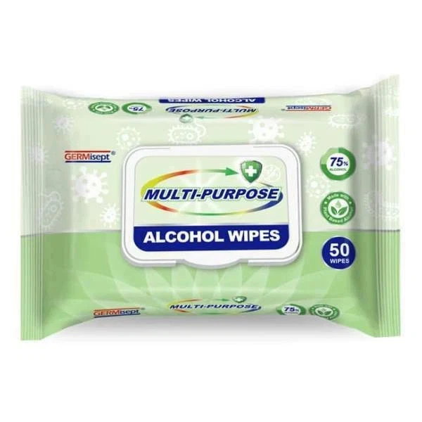 Germisept Multi-Purpose Alcohol Wipes 50 Wipes - Image 1 of 1